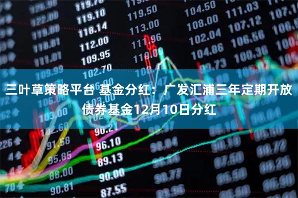 三叶草策略平台 基金分红：广发汇浦三年定期开放债券基金12月10日分红